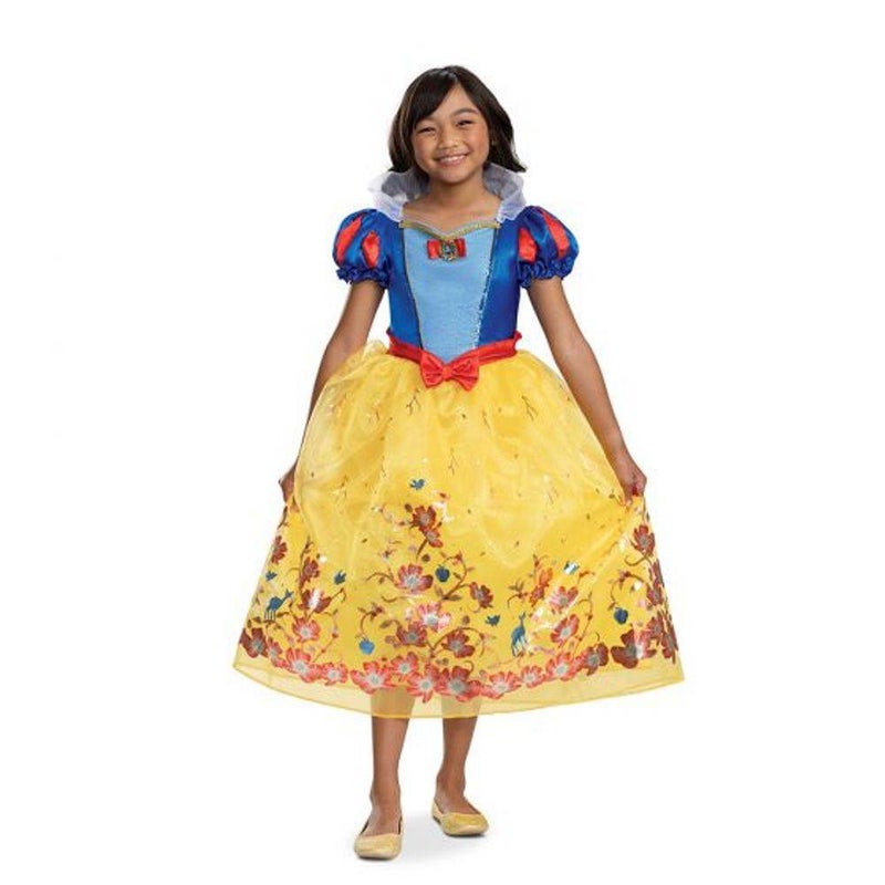 Disney Princess Snow White Costume (M, 7-8 years, Yellow) - Image 1